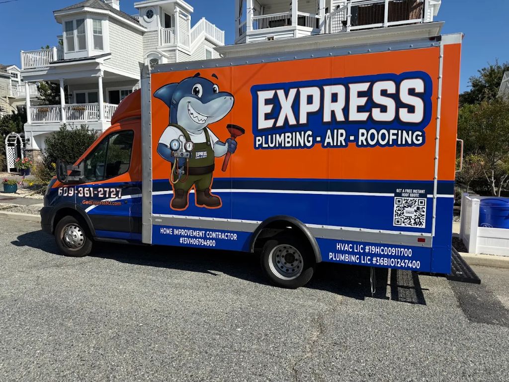 Express HVAC service truck in New Jersey